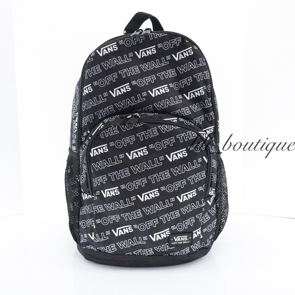 NWT Vans Alumni Pack Unisex Backpack School Laptop VN0A46NEY28 Black White $55